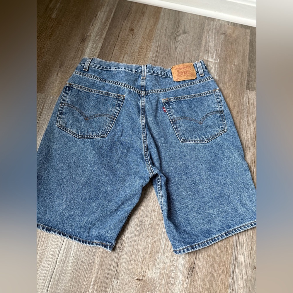 VTG Levi's 505 Men's Blue Denim Shorts Jorts Regular Fit Blue Size 36 40